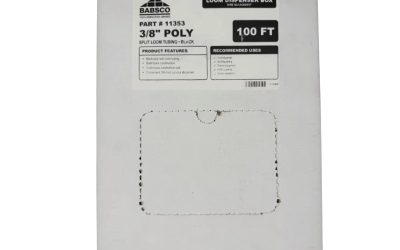 3/8″ Black Poly Split Loom Tubing (100 ft/box)